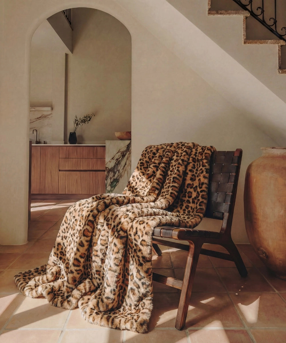 Plaid aus Kunstpelz - Panther thumbnail 1