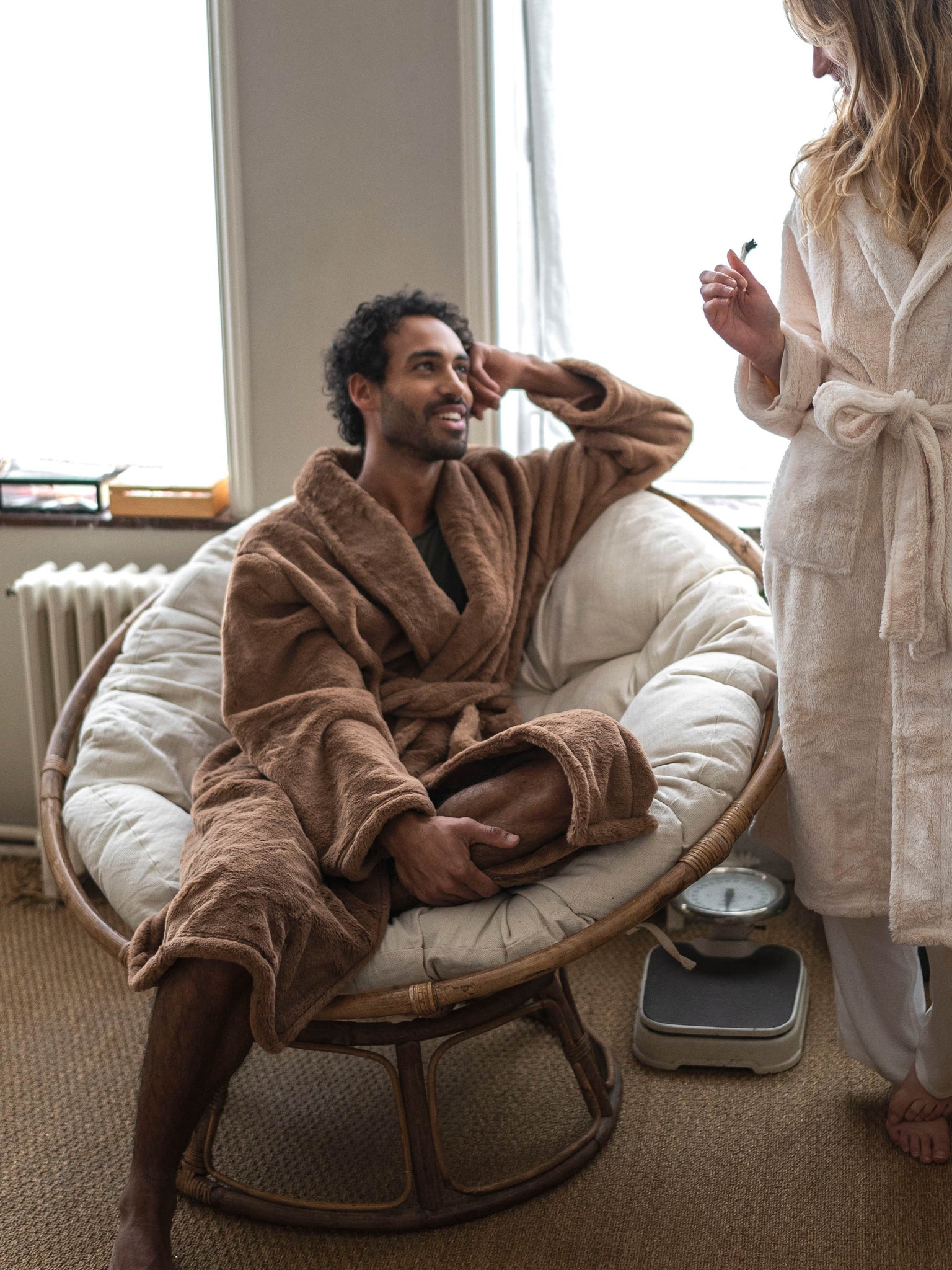 Peignoir Hôtel - fausse fourrure Camel thumbnail 3