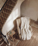 Fleece throw - Nougatine