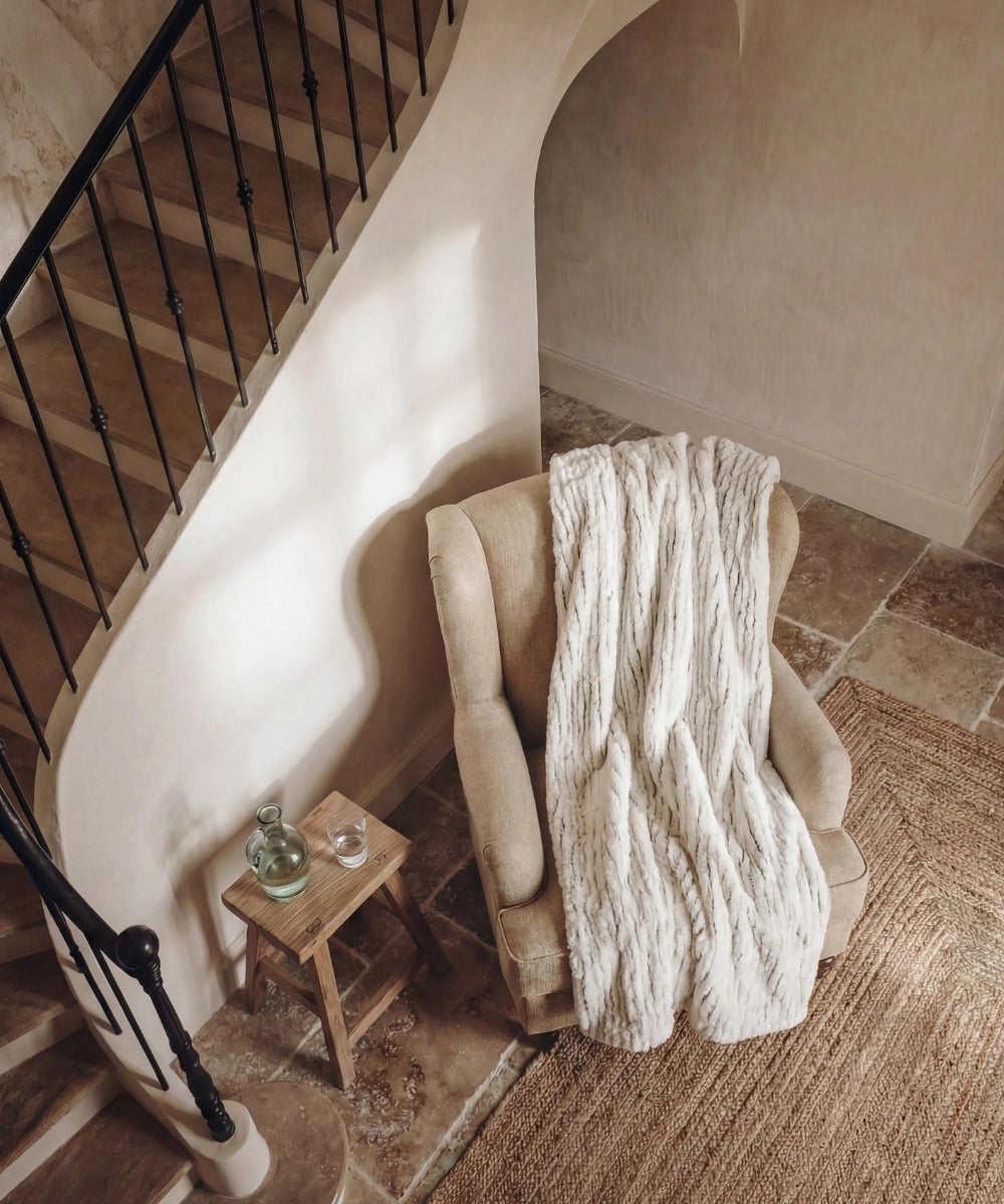 Fleece throw - Nougatine thumbnail 1