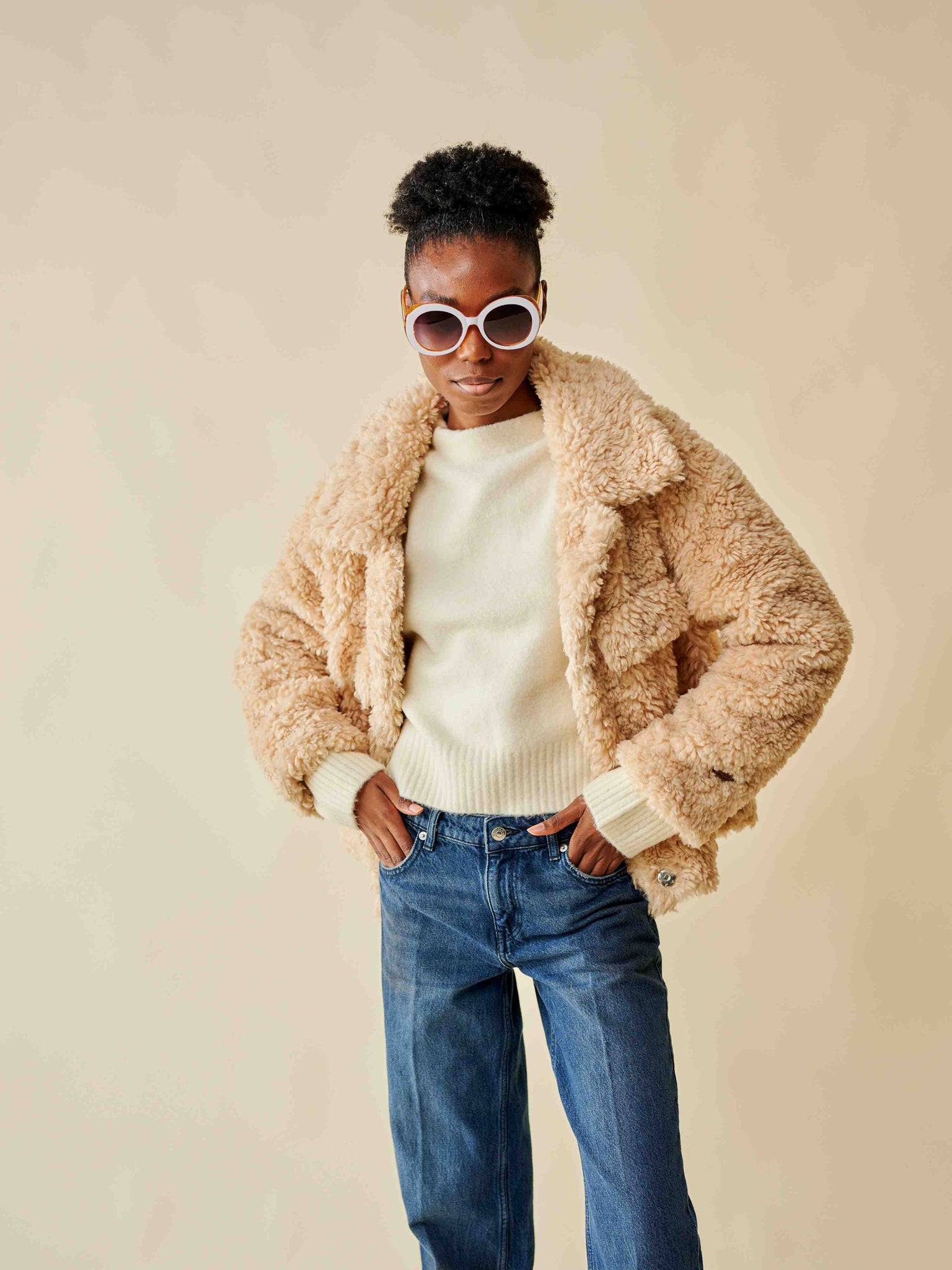 Veste courte Teddy Bear - moumoute thumbnail 3