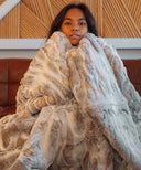 Plaid aus Kunstpelz Frisson Naturel braun