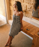 Fouta Rayée Grise