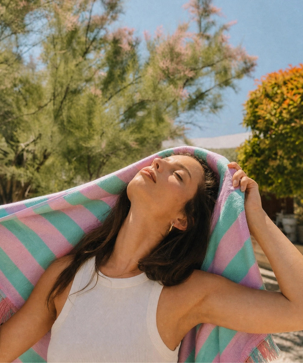 Fouta Solenza Blue thumbnail 5