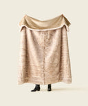 Plaid Kunstpelz Sensation beige