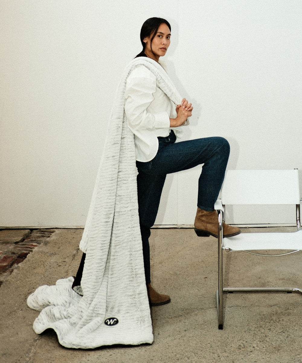 Plaid polaire - Nougatine thumbnail 2