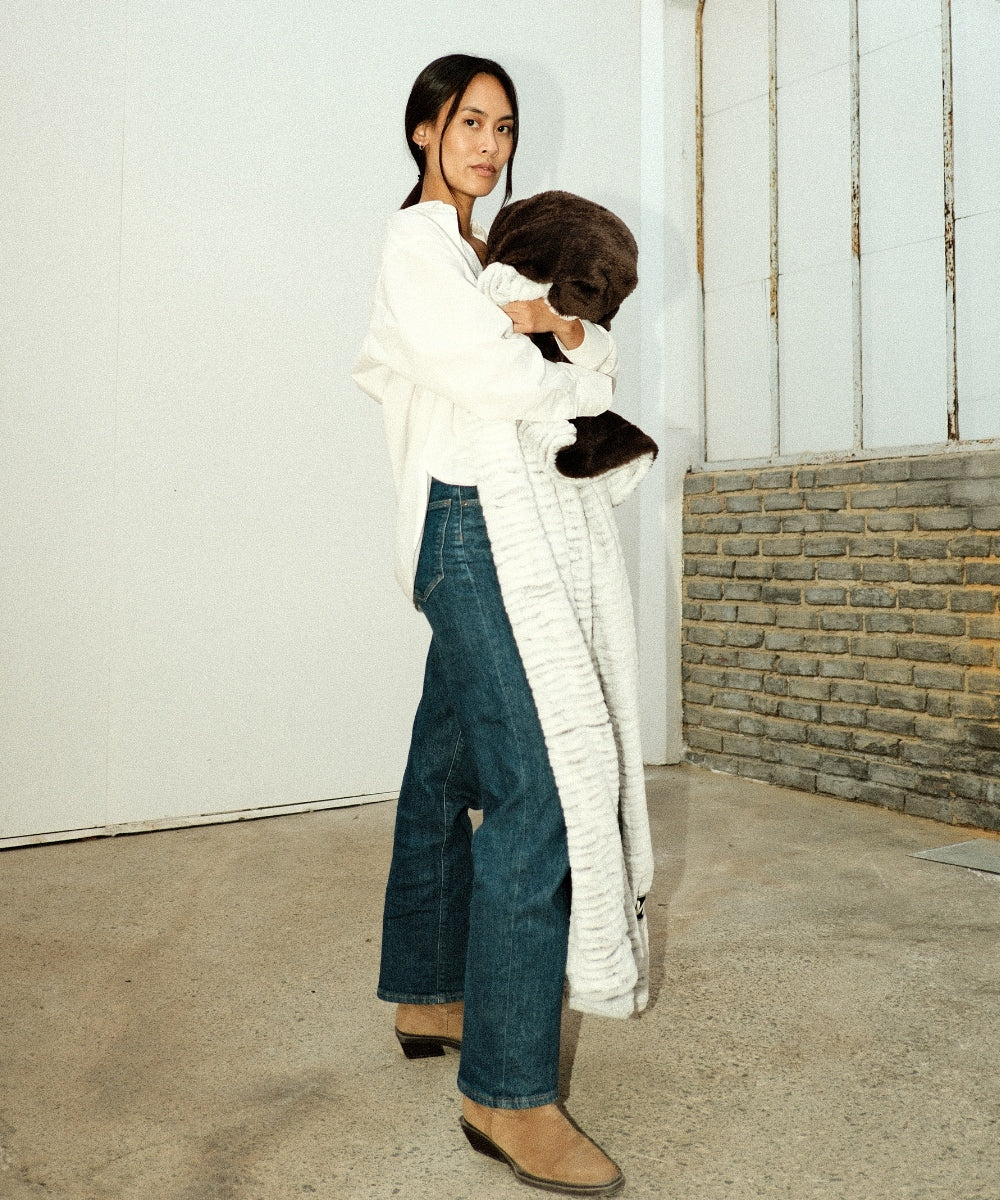 Plaid polaire - Nougatine thumbnail 3