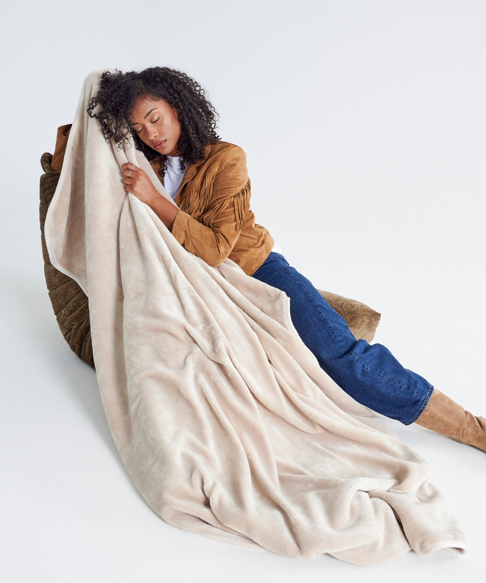 Plaid Polaire Cosy - Beige thumbnail 4