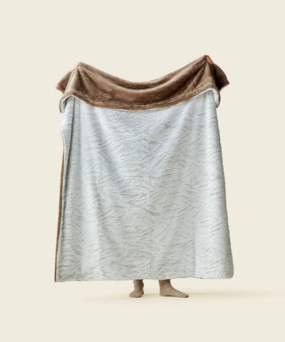 Plaid polaire - Tigre beige