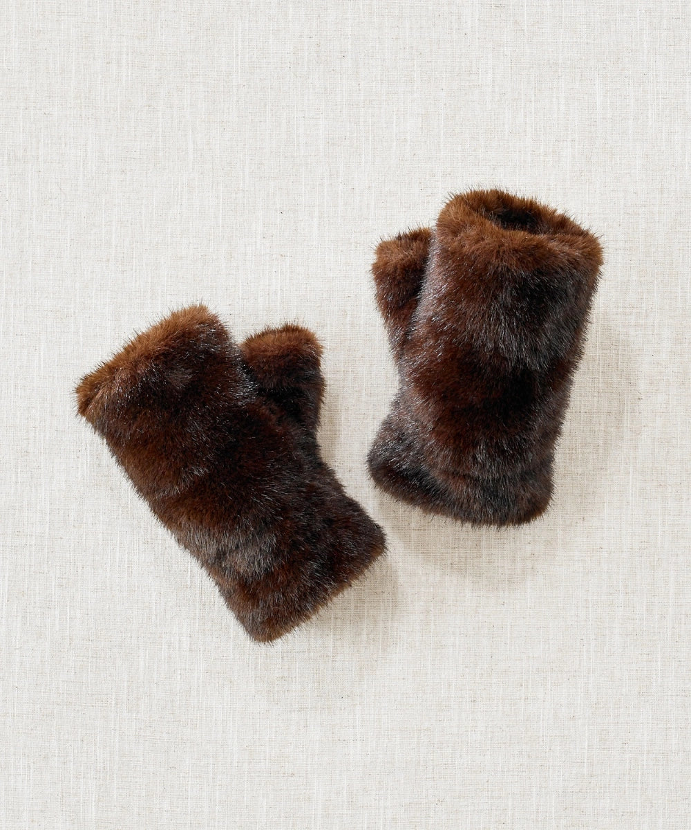 Fellhandschuhe – Schokoladenbraun