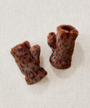 Fellhandschuhe – Dunkles Leopardenmuster
