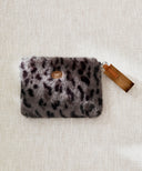 Pochette Zippée Léopard Gris
