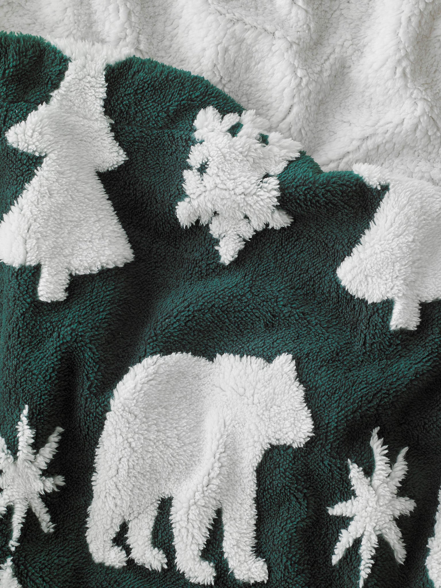 Plaid Cocoon des neiges - Vert thumbnail 3