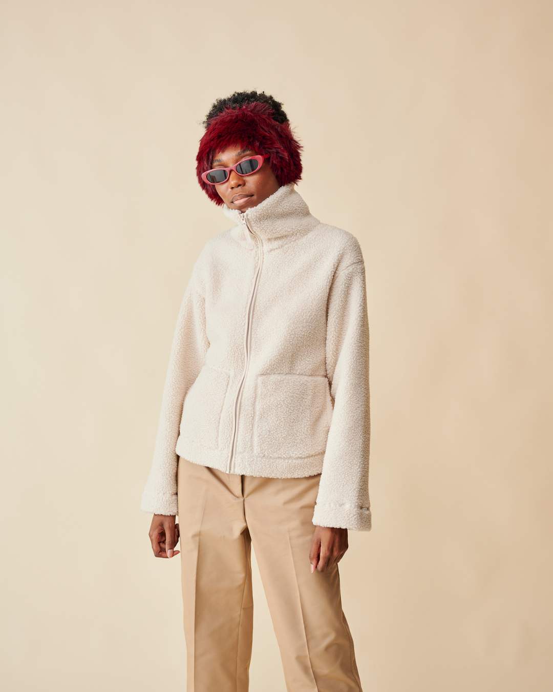 Bandeau Fourrure - Bordeaux thumbnail 3