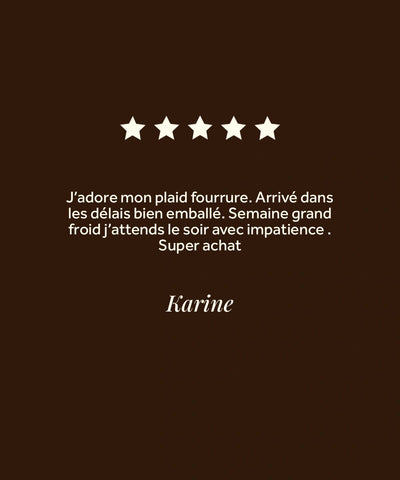 Avis plaid waro fausse fourrure nuit fauve 