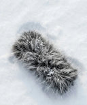 Bandeau silver fox gris waro posé sur la neige