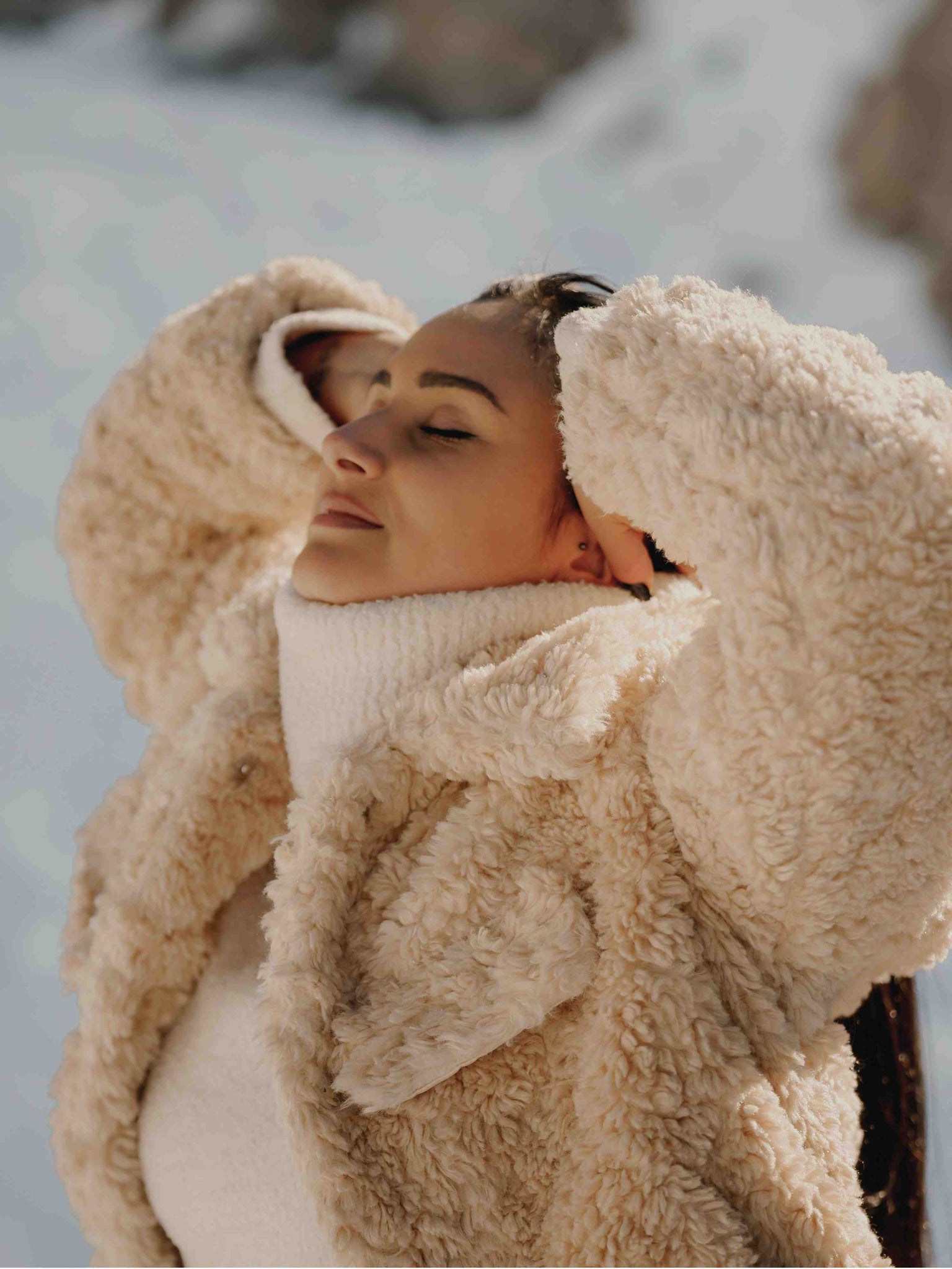 Veste courte Teddy Bear - moumoute thumbnail 5