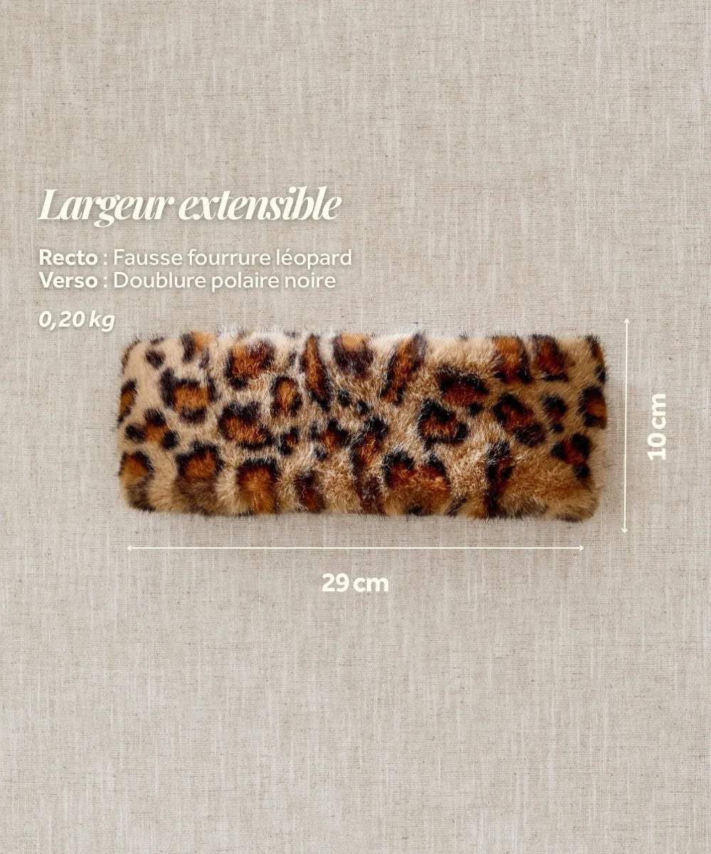 Bandeau Fourrure - Léopard Premium thumbnail 6