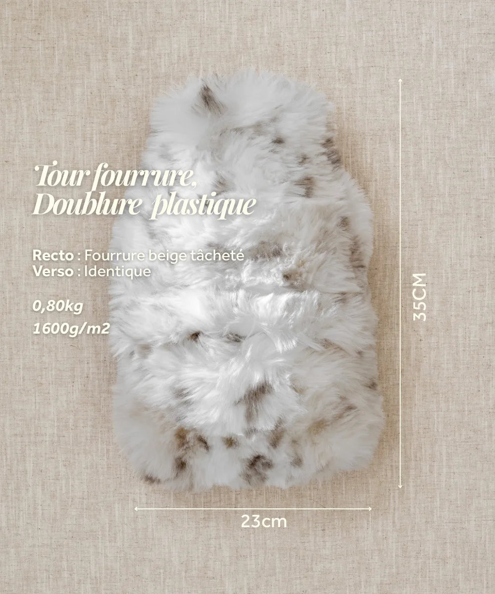 Furry Bodywarmer - Snow Leopard thumbnail 4