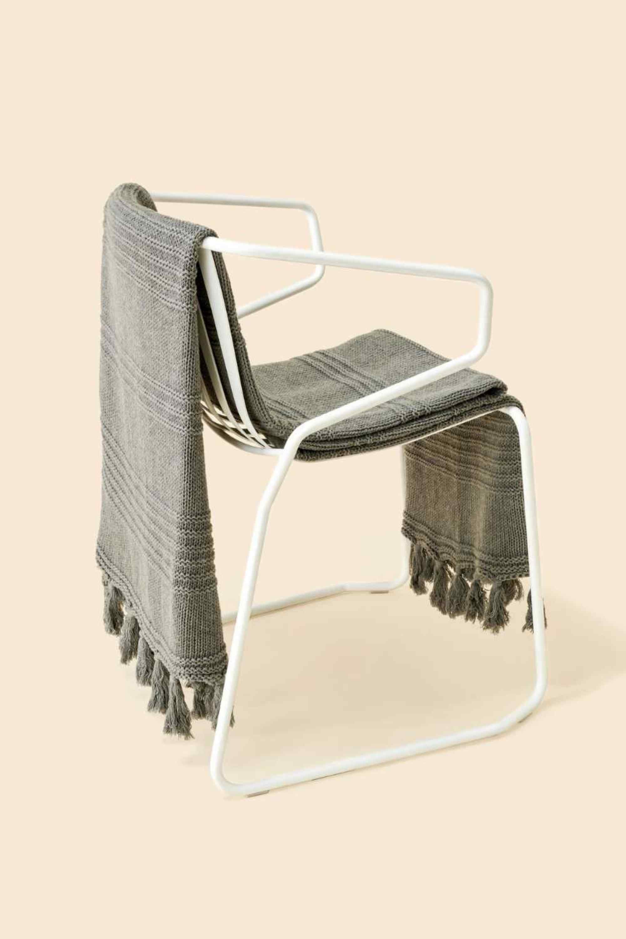 Fouta Coton Pierre Gris - BRADERIE