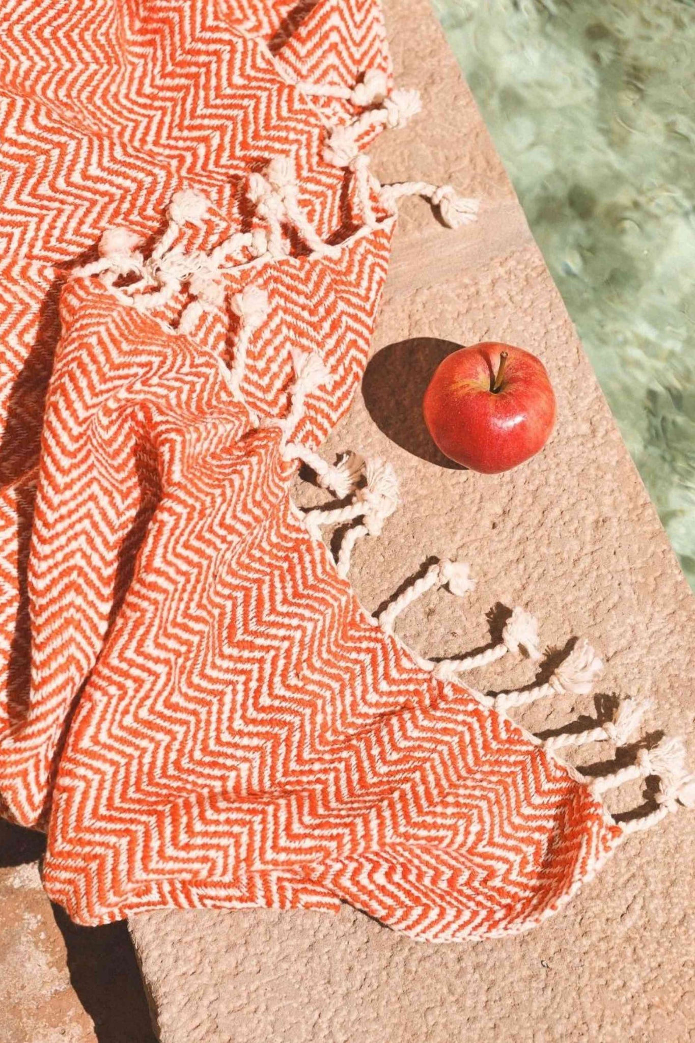 Fouta Coton Marco Polo orange thumbnail 4