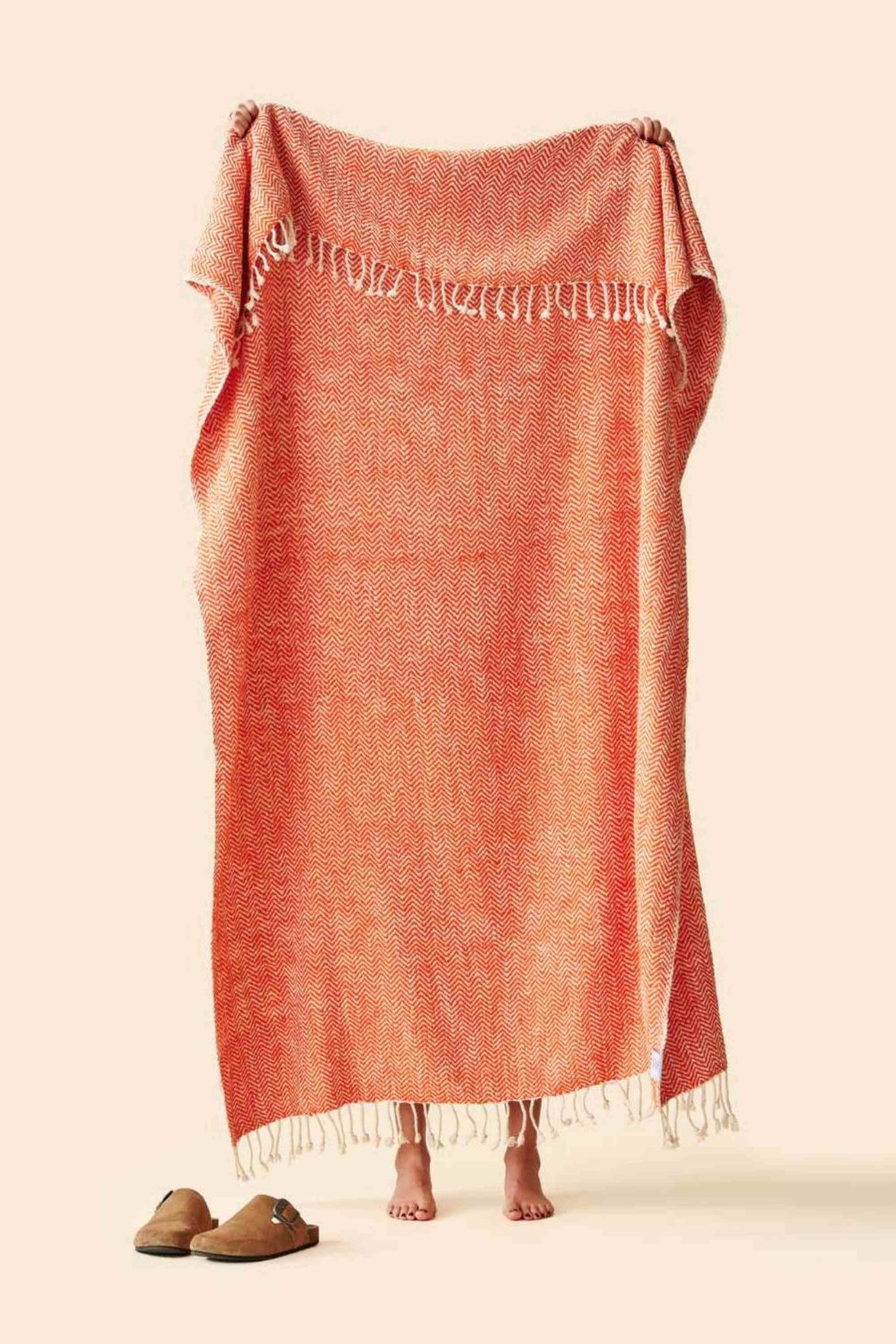 Fouta Coton Marco Polo orange thumbnail 2