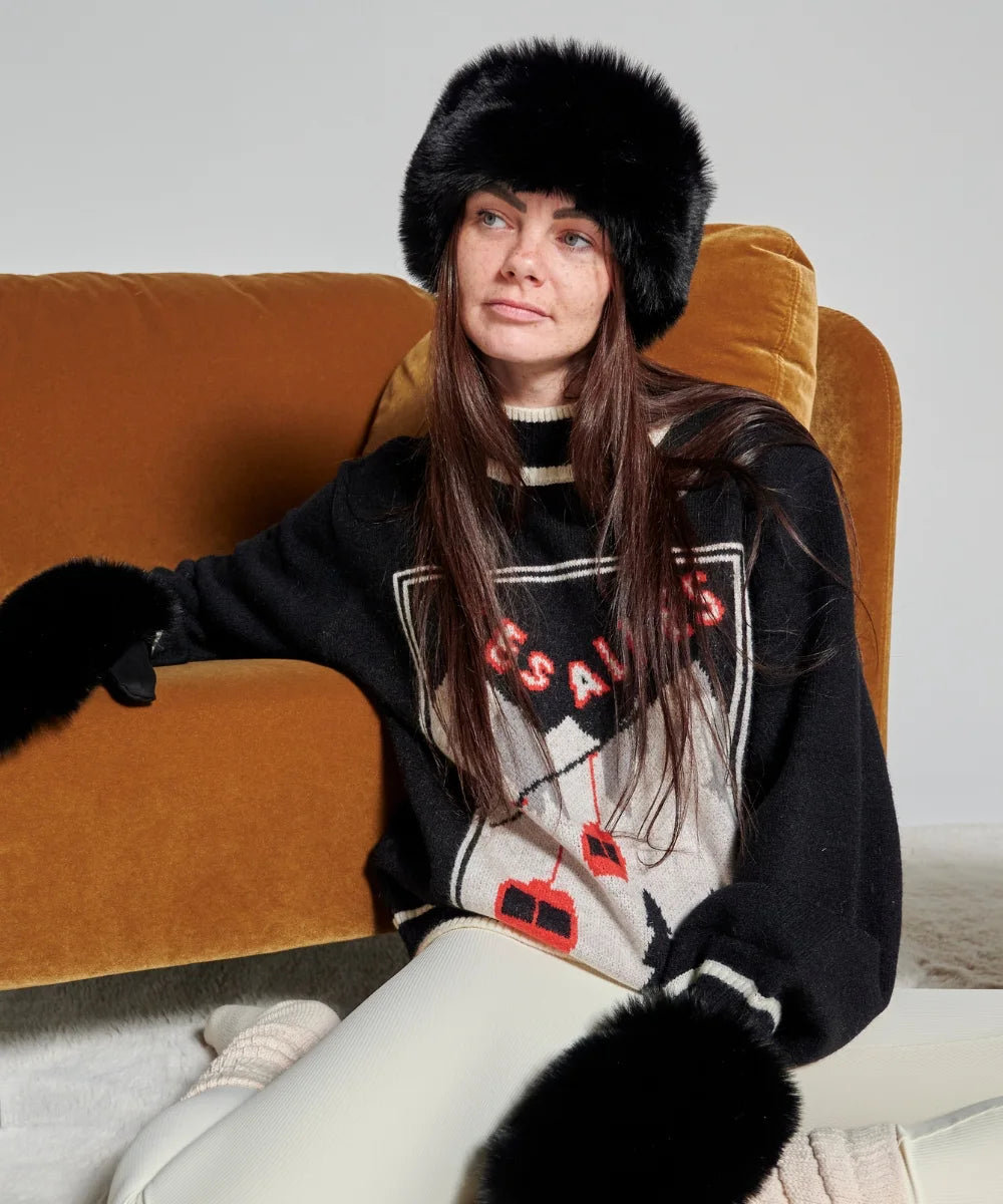 Bandeau Fourrure - Noir thumbnail 2