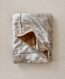 Faux fur throw Frisson brown WARO - recto verso 