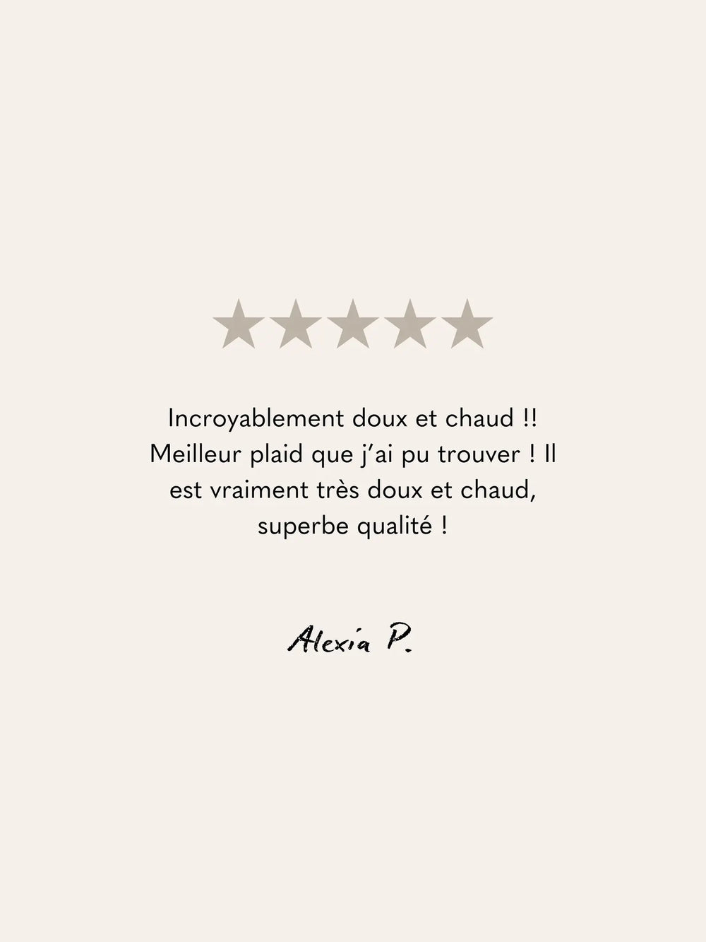 Avis client cinq étoiles pour le Plaid Maxi Berbère WARO