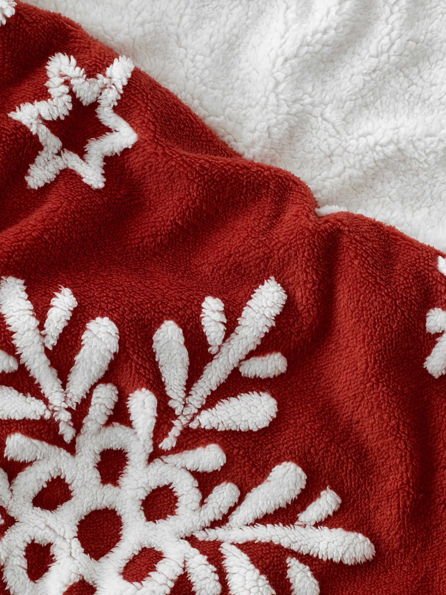 Plaid Cocoon des neiges - Rouge