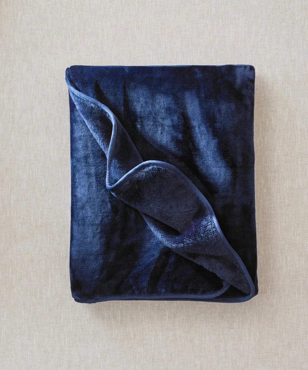 Plaid Polaire Cosy - Bleu Nuit thumbnail 4