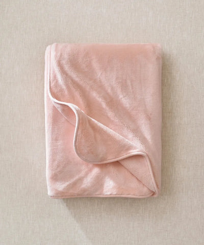 Plaid plaire cosy rose poudré waro laid flat