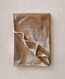 Plaid classique waro beige posé à plat 