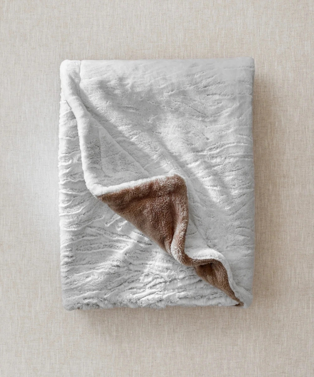 Fleece throw - Tigre beige thumbnail 5
