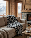 Plaid fausse fourrure zebra waro