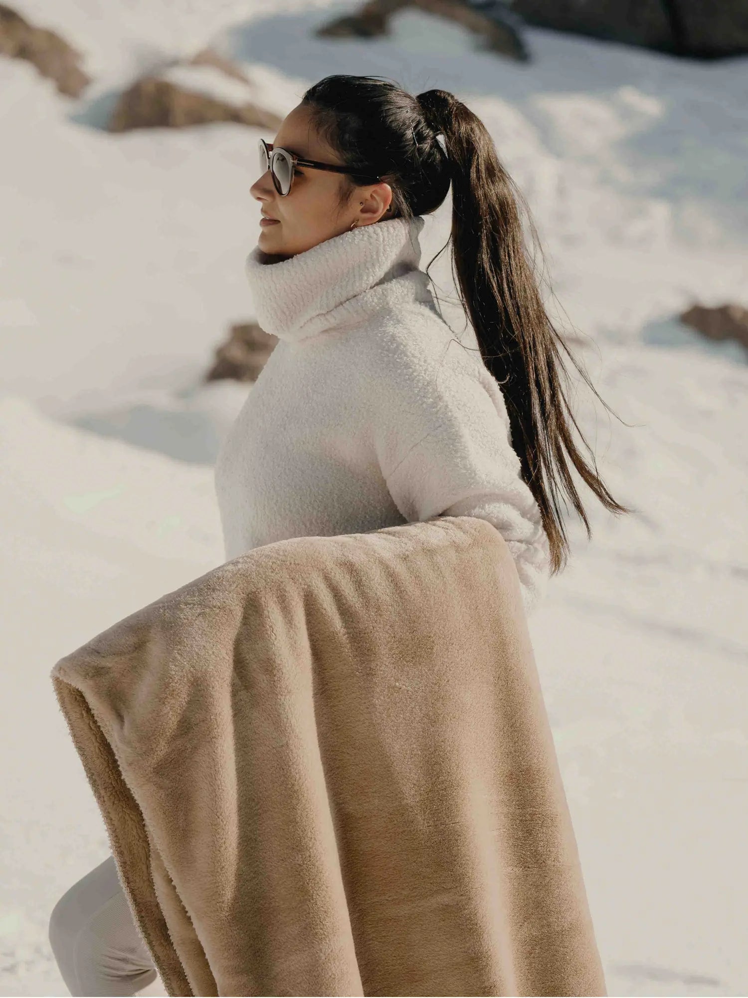 Cosy Plaid Monochrome beige thumbnail 2