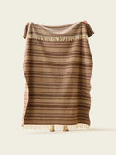Plaid Laine Basque Chocolat WARO - decorative plaid chocolate