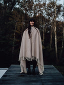 Plaid Laine Faux Unis Ficelle WARO – plaid déco ficelle