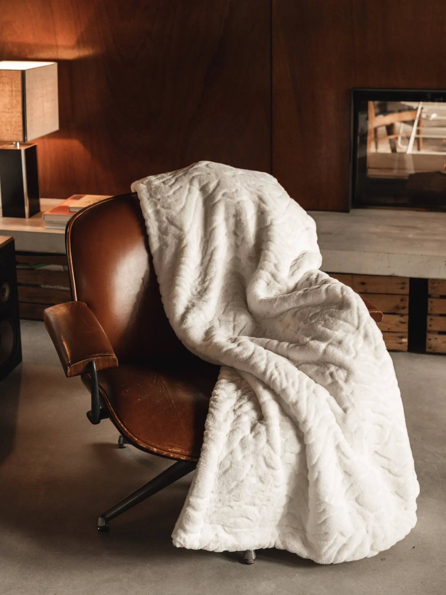 Plaid Ours Polaire blanc thumbnail 1