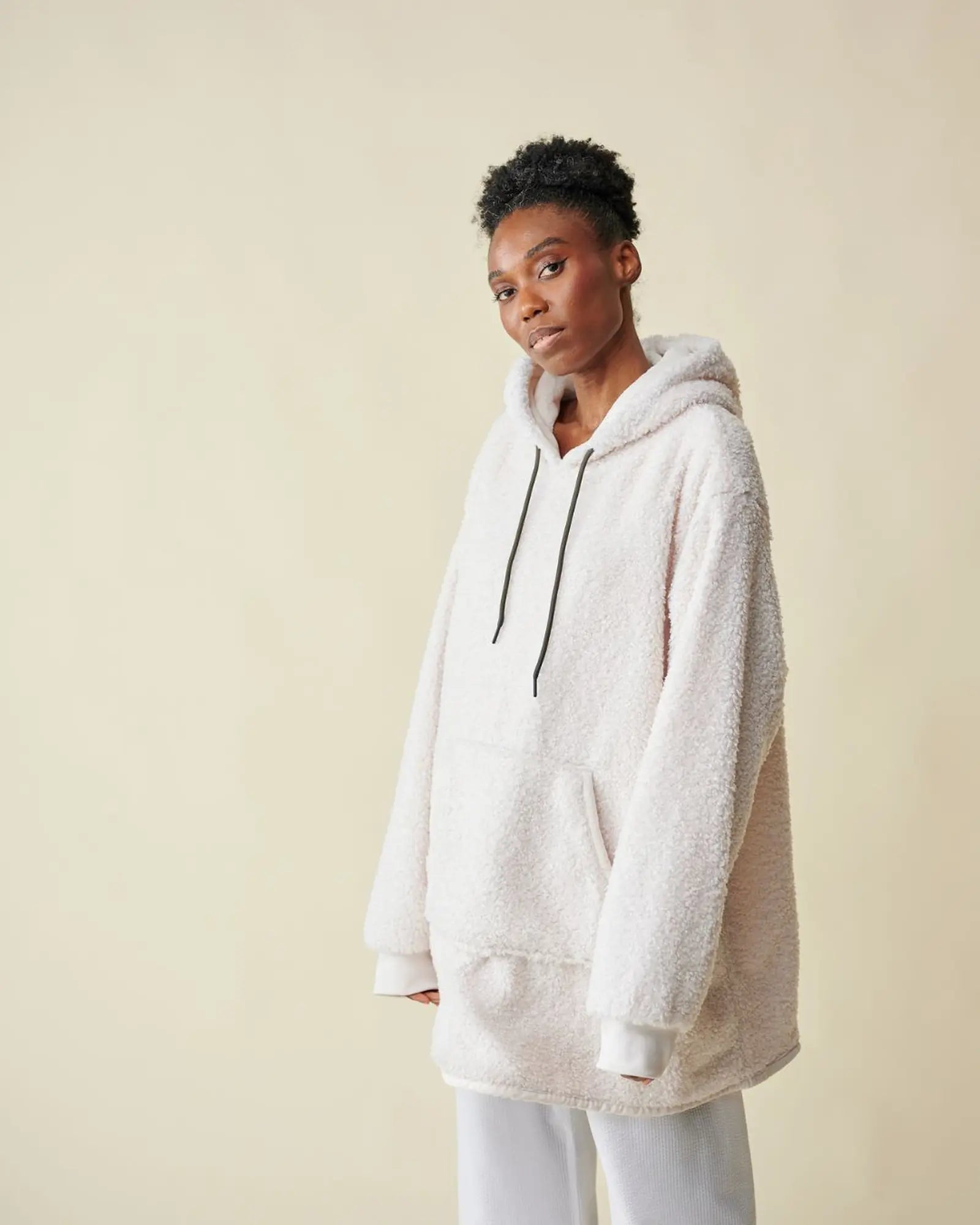 Plaid sweater - Chill Teddy Crème