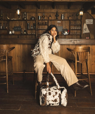 Sac Weekender Vache WARO – look western avec sac