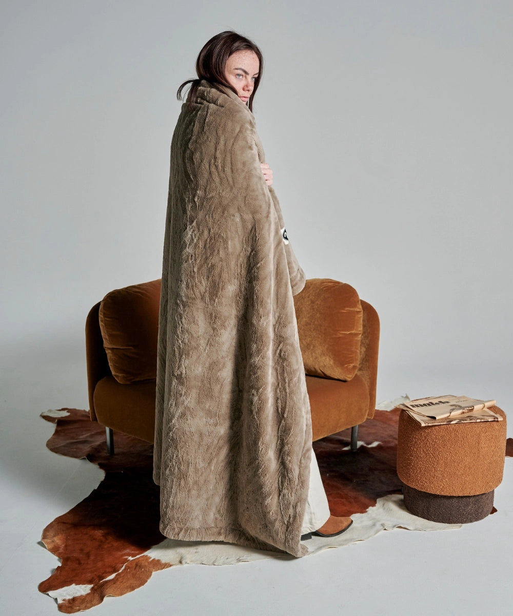 Fleece throw - Tigre Taupe thumbnail 5