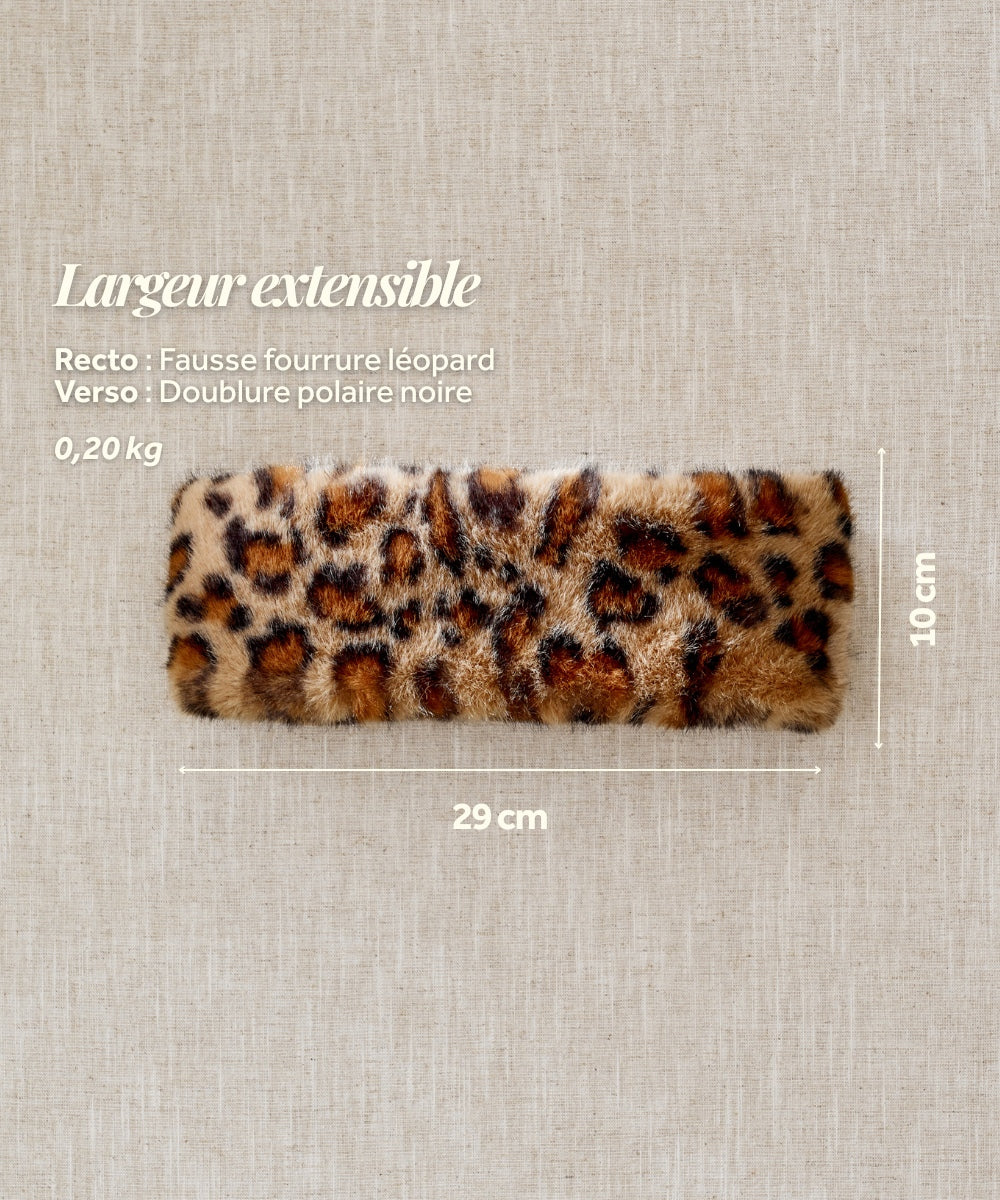 Bandeau Fourrure - Léopard Premium thumbnail 4