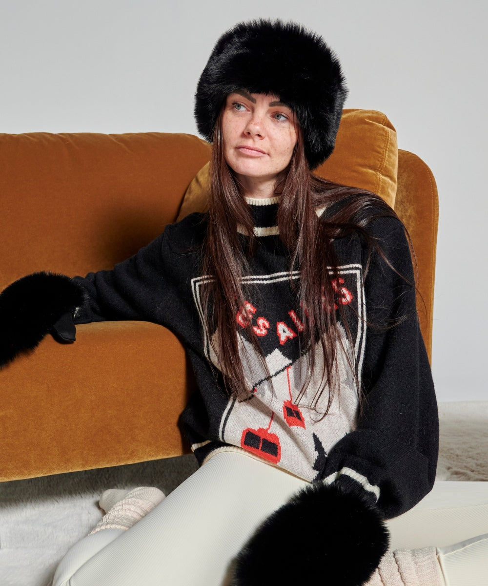 Bandeau Fourrure - Noir thumbnail 2