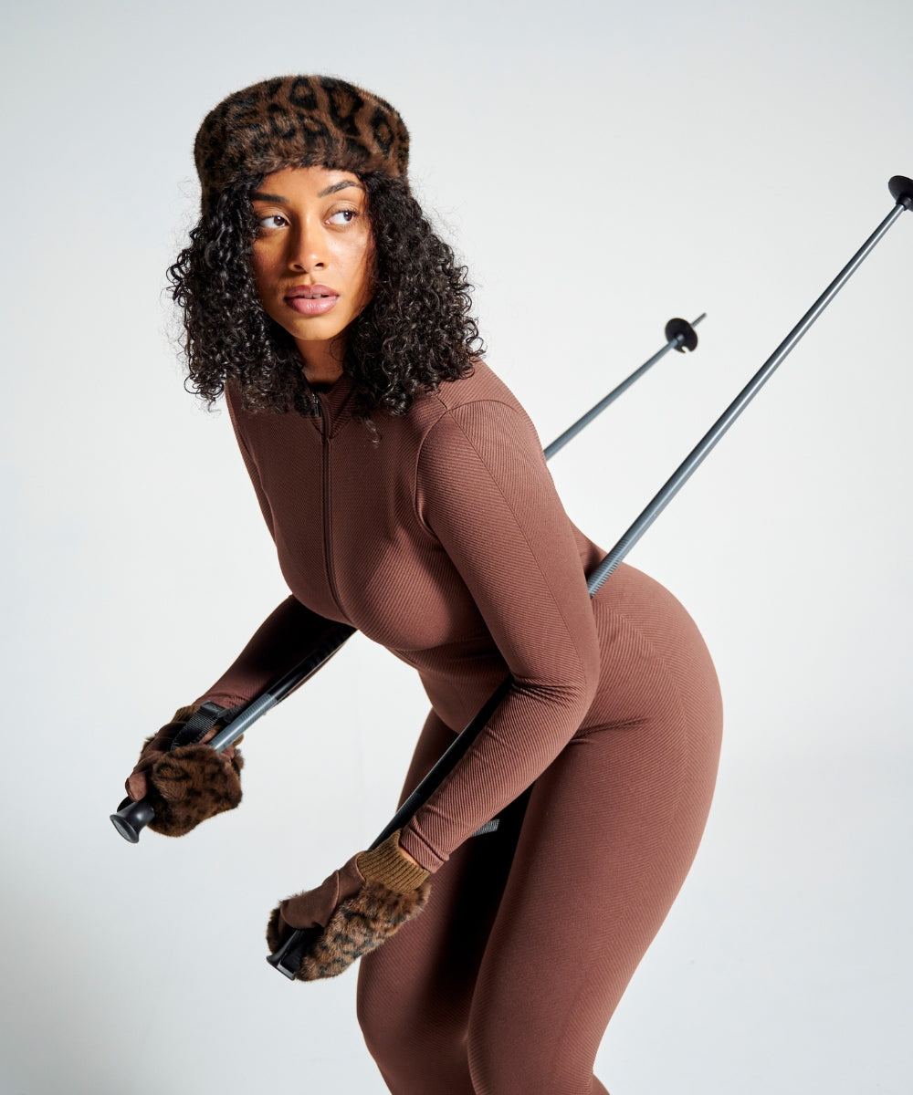 عصابة رأس من الفراء - نمر داكن thumbnail 4