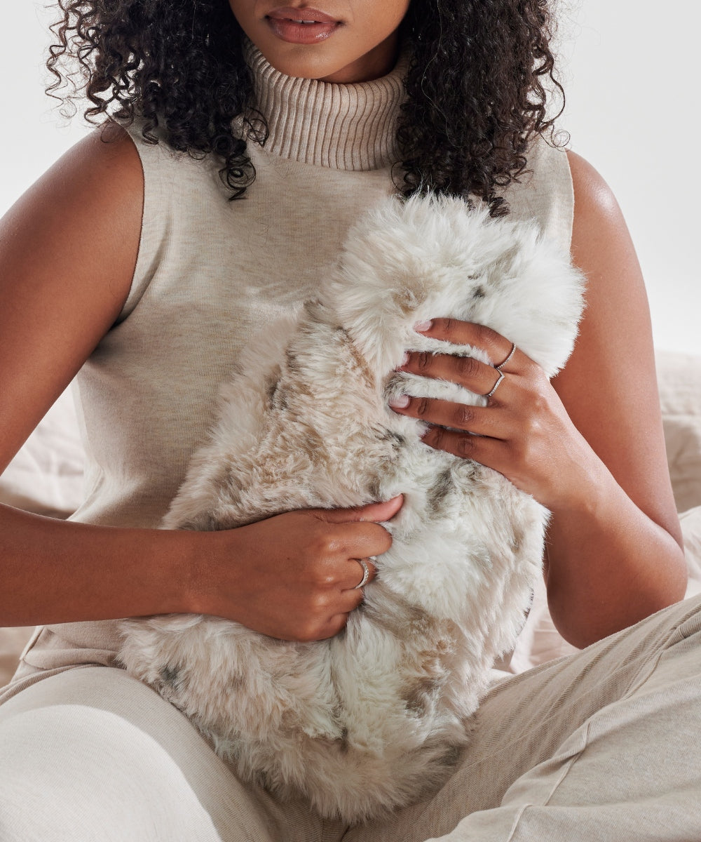 Bouillotte Fourrure - Léopard des neiges