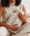 bouillotte fourrure marron frisson