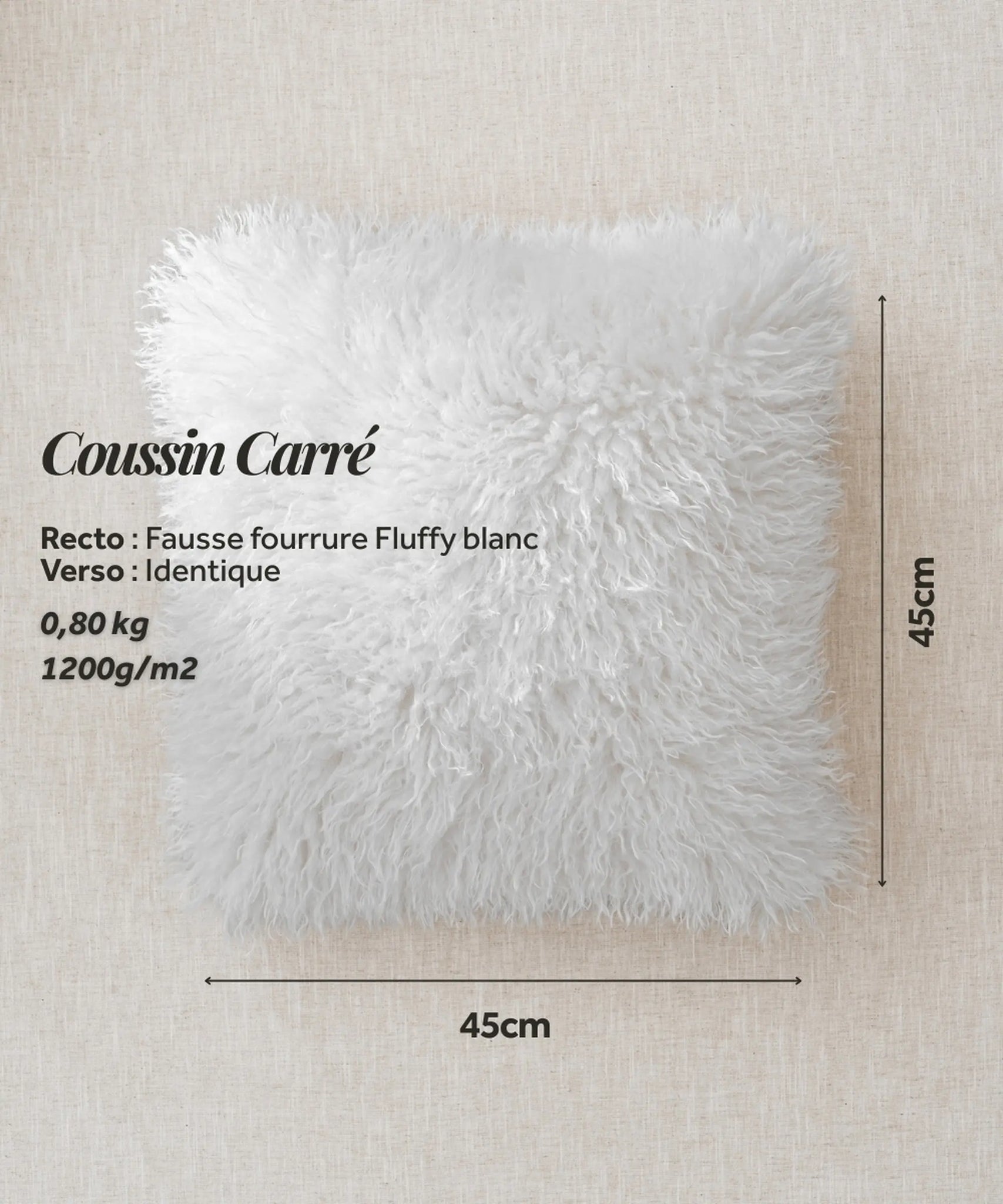 Coussin Fausse Fourrure - Douchka thumbnail 3