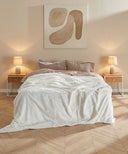 couvre lit polaire blanc 220x240cm