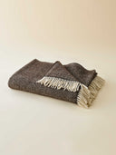 Plaid Wolle Faux Unis Schwarz von Velay